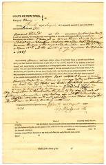 Affidavit of Revolutionary War service and property by Jedediah Hebard