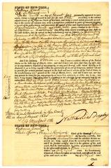 Affidavit of Revolutionary War service and property by Nathaniel Douglass