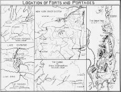 Map of Location of Forts and Portages