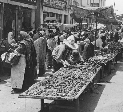 Mexico.  Mexico City.  Chili Market, Part of the San Juan Market.  (1922)