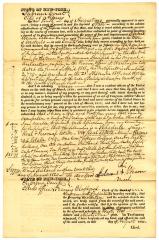 Affidavit of Revolutionary War service and property by Edward Weaver