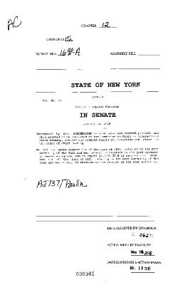 NYS Bill and Veto Jackets: 2015, Chapter 12