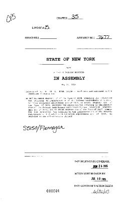 NYS Bill and Veto Jackets: 2015, Chapter 35