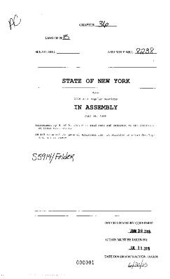 NYS Bill and Veto Jackets: 2015, Chapter 36