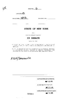 NYS Bill and Veto Jackets: 2015, Chapter 16