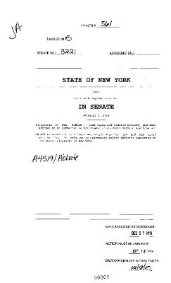 NYS Bill and Veto Jackets: 2015, Chapter 561