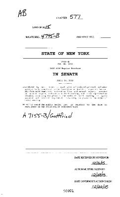 NYS Bill and Veto Jackets: 2015, Chapter 577