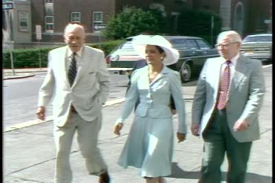 Evangeline Gouletas Carey Registers to Vote; Governor Hugh Carey Testifies on Clean Air Act, 1981