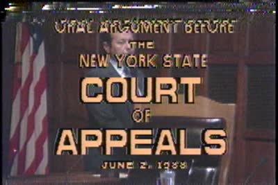 Oral Argument Before the New York State Court of Appeals, Tape 1 of 3, June 2, 1988