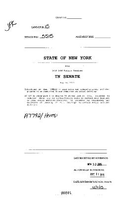 NYS Bill and Veto Jackets: 2015, Veto 301