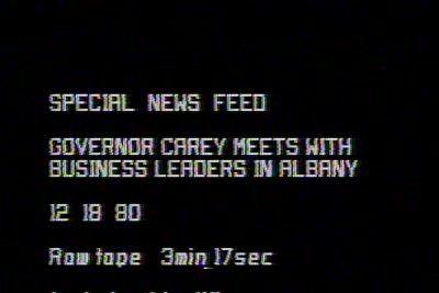 Special News Feed: Governor Carey Meets with Business Leaders in Albany / Governor Carey Meets with Coalition of Black Business Leaders in Albany, 1980