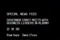 Special News Feed: Governor Carey Meets with Business Leaders in Albany / Governor Carey Meets with Coalition of Black Business Leaders in Albany, 1980