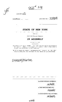 NYS Bill and Veto Jackets: 2015, Veto 306