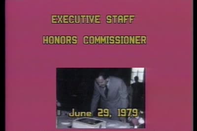 Executive Staff Honors Commissioner, 1979