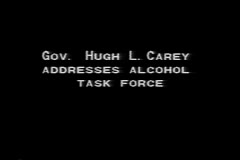 Gov. Hugh L. Carey Addresses Alcohol Task Force, 1981