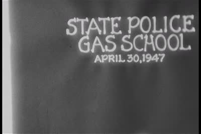 State Police Gas School / Firearms Instructions  / State Police School Graduation Exercises, 1947