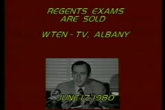 Regents Exams Are Sold - WTEN-TV, Albany, 1980