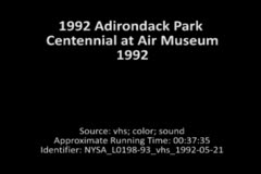 Excerpt of Governor Mario Cuomo speaking at the Centennial Celebration of the Adirondack Park, 1992