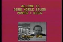 Welcome to Geris Mobile Studio Monroe I BOCES, 1976