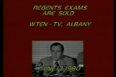 Regents Exams Are Sold - WTEN-TV, Albany, 1980