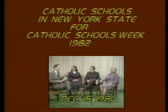 Catholic Schools in New York State for Catholic Schools Week, 1982