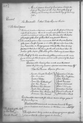 Engrossed minutes of the Supreme Court of Judicature, January 1781