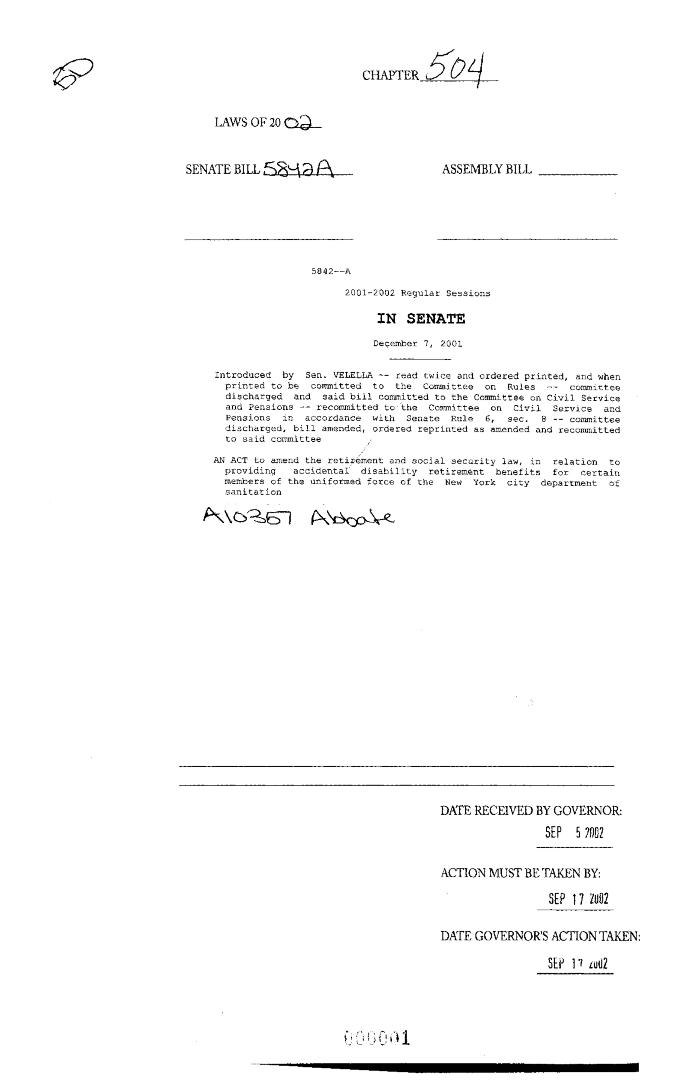 NYS Bill and Veto Jackets: 2002, Chapter 504