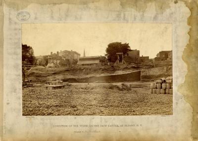 Condition of the work on the new Capitol at Albany, N.Y., photograph A