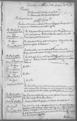 Engrossed minutes of the Supreme Court of Judicature, October 28-31, 1788