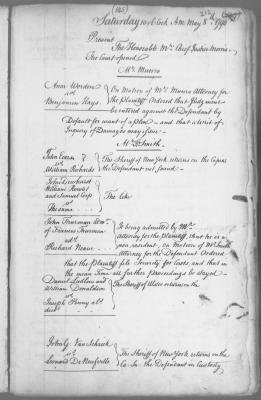 Engrossed minutes of the Supreme Court of Judicature, May 1790