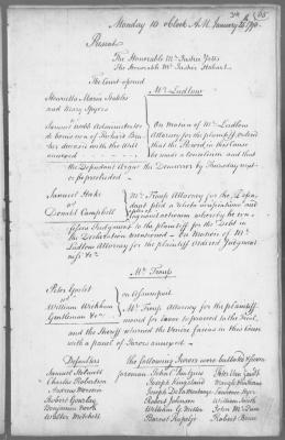 Engrossed minutes of the Supreme Court of Judicature, January 1790