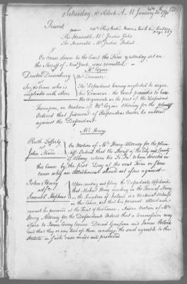 Engrossed minutes of the Supreme Court of Judicature, January 1790