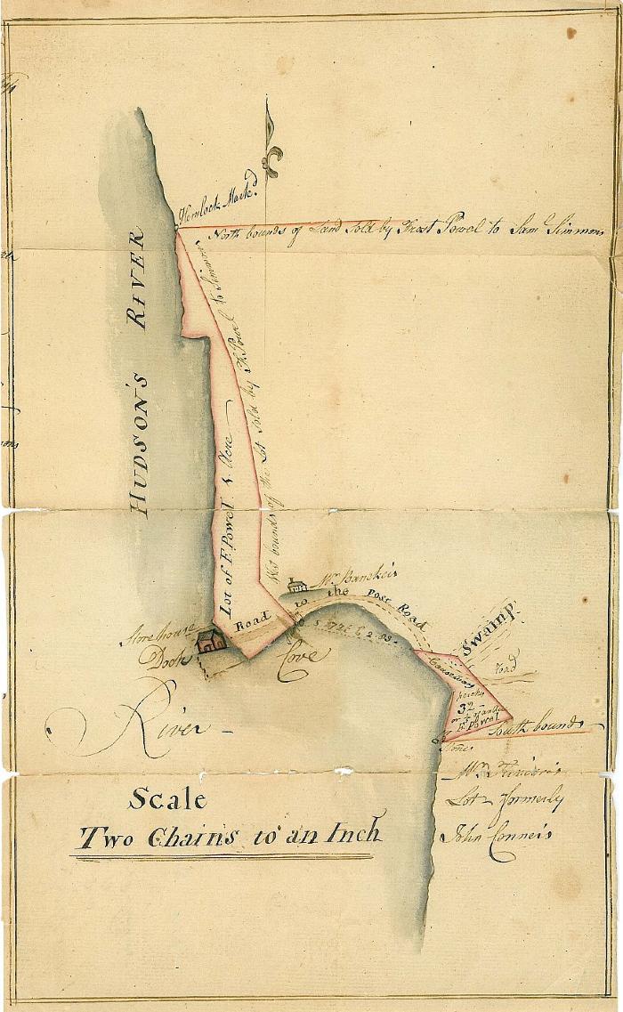 Survey of lands under water for Wm Frost Powell