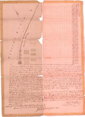 Survey of lands under water for Stephen Van Rensselaer Esq.