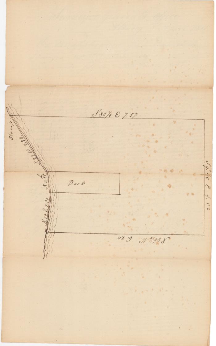 Survey of lands under water for Daniel Smith