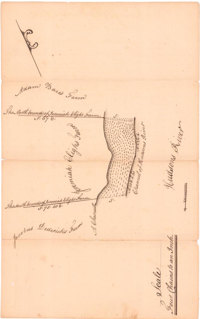 Survey of lands under water for Jeremiah Eligh &amp; Jacob Trumpbour