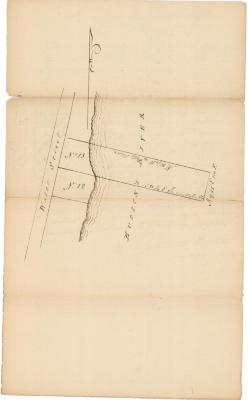 Survey of lands under water for William Ross, John Anderson, Wm Lott, Selah Reeve