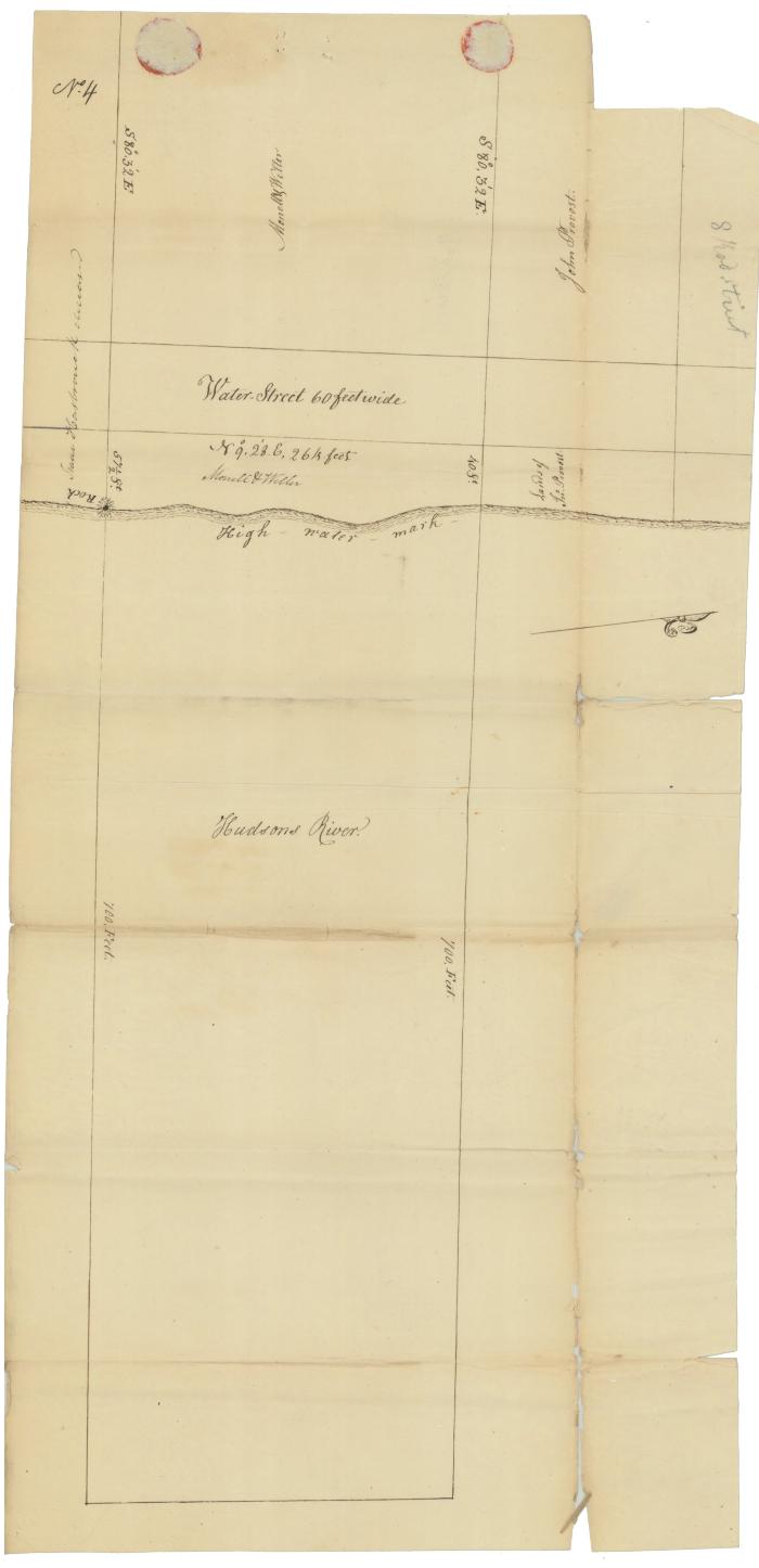 Survey of lands under water for George Monell &amp; Hiram Weller