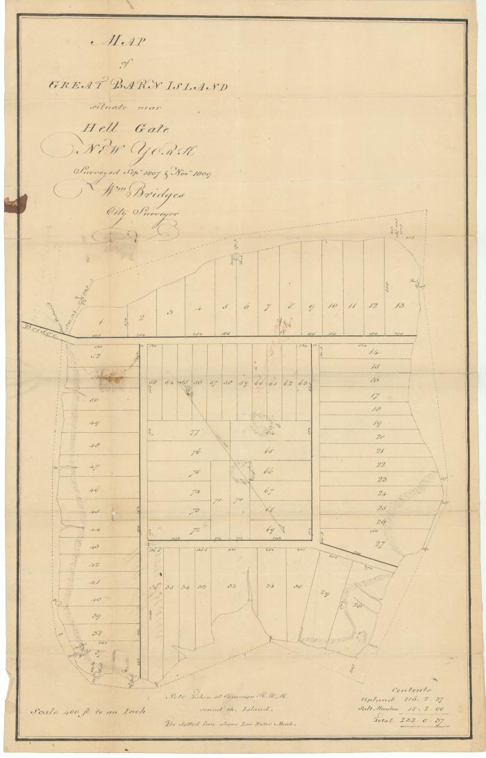 Survey of lands under water for Bartholemew Ward, et al