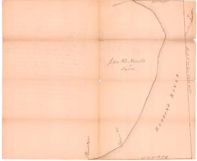 Survey of lands under water for John D. Nicolls