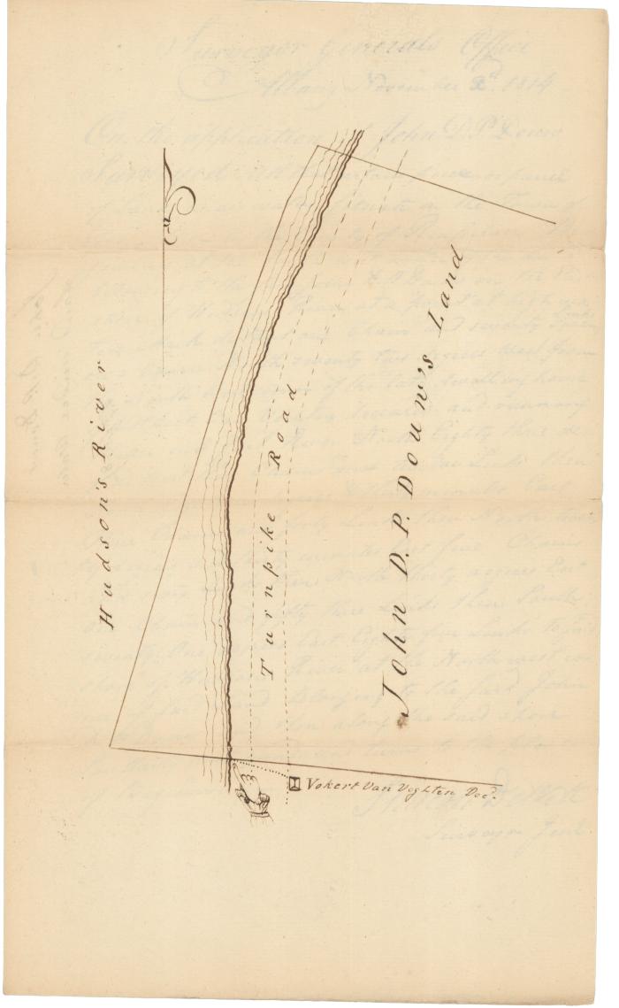 Survey of lands under water for John D.P. Douw