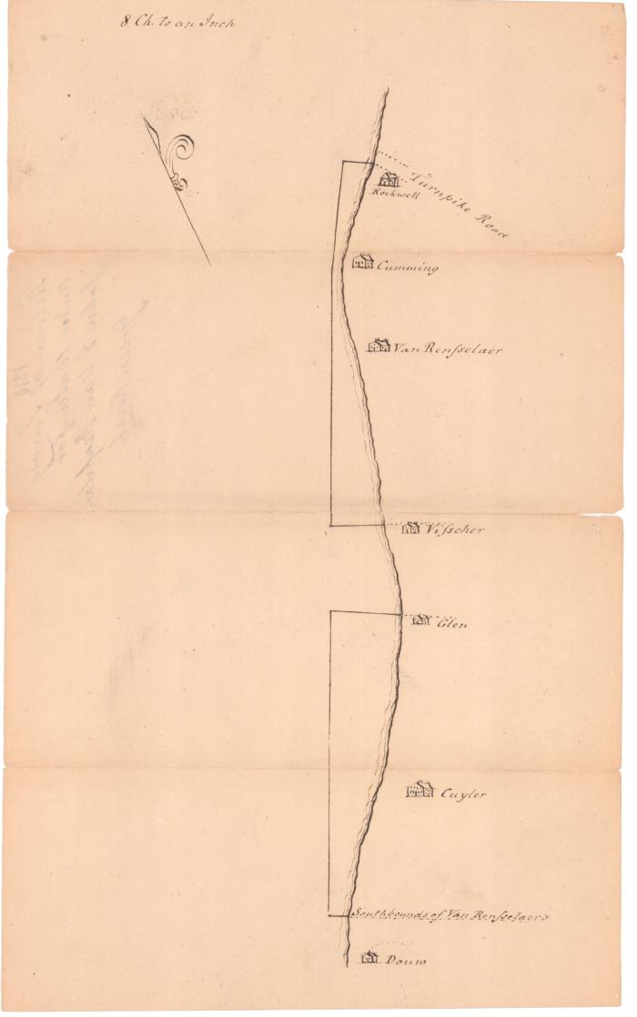 Survey of lands under water for John Van Rensselaer