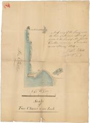 Survey of lands under water for James Conklin