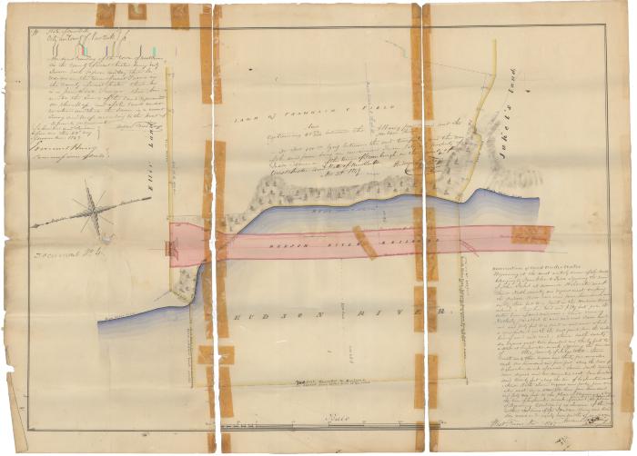 Survey of lands under water for Franklin C. Field