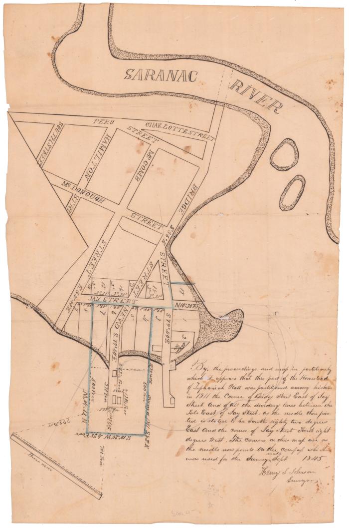 Survey of lands under water for William Swetland, et al