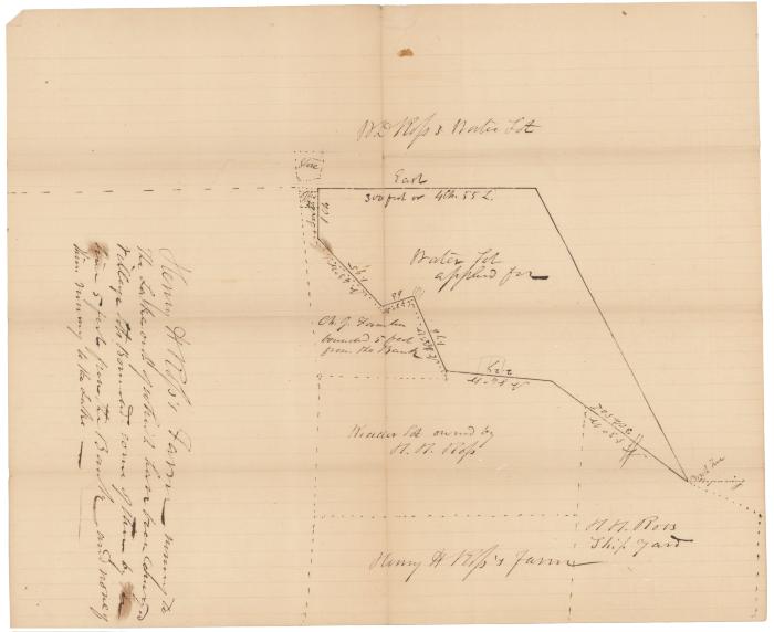 Survey of lands under water for Henry H. Ross