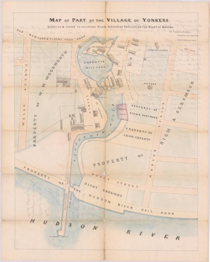 Survey of lands under water for James Scrymser &amp; Josiah Rich