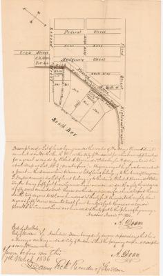 Survey of lands under water for Robert A. Barnard &amp; Peter Taylor