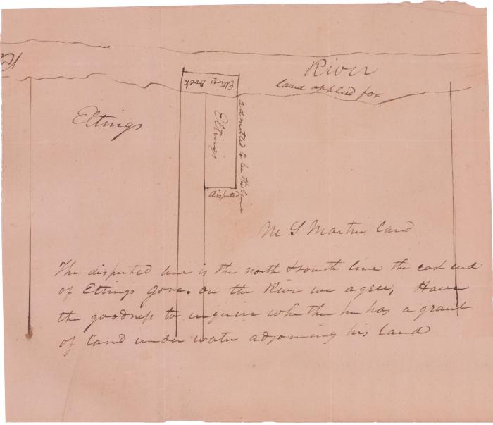 Survey of lands under water for Michael S. Martin