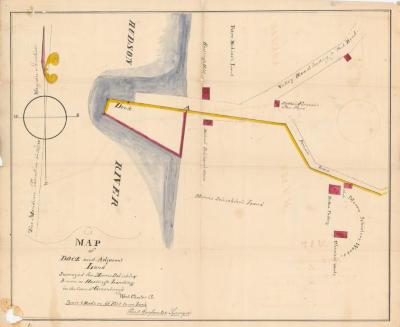 Survey of lands under water for Morris Scheckler